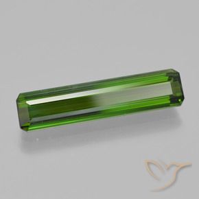 2.44 ct Green Tourmaline Stone, Natural Tourmaline in Octagon Step Cut Shape for Sale