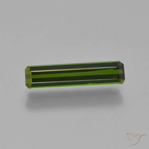0.91ct Natural Forest Green Tourmaline, Emerald Cut, VVS