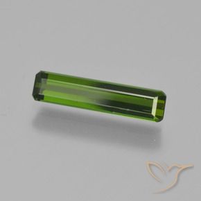 0.91 ct Green Tourmaline Stone, Natural Tourmaline in Octagon Step Cut Shape for Sale