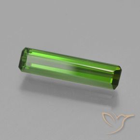 1.28 ct Green Tourmaline Stone, Natural Tourmaline in Octagon Step Cut Shape for Sale