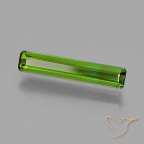 0.88 ct Green Tourmaline Stone, Natural Tourmaline in Octagon Step Cut Shape for Sale