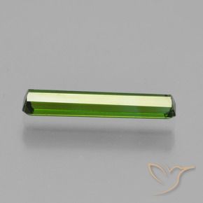 Tourmaline Gemstone in 14 x 2.8 mm Size for Sale, Tourmaline Stone in Medium Green Color