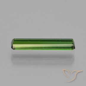 Tourmaline Gemstone in 13.9 x 2.9 mm Size for Sale, Tourmaline Stone in Medium Green Color