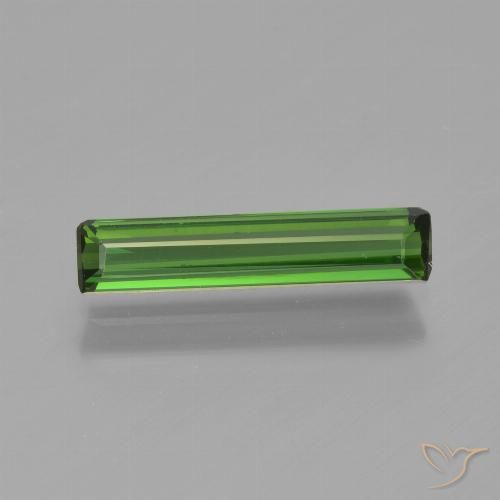 0.94ct Natural Deep Green Tourmaline, Emerald Cut, VVS-VS
