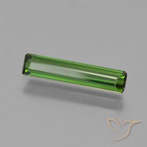 0.94 ct Green Tourmaline Stone, Natural Tourmaline in Octagon Step Cut Shape for Sale
