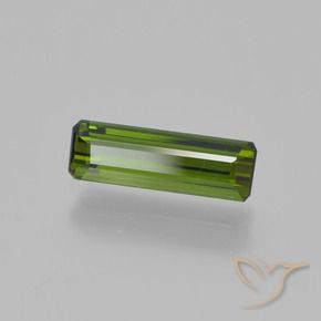 0.90 ct Green Tourmaline Stone, Natural Tourmaline in Octagon Step Cut Shape for Sale