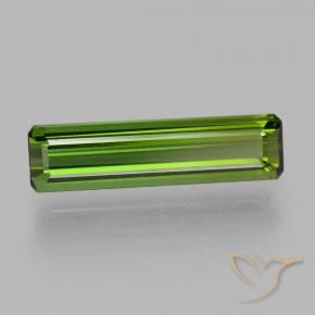 1.72 ct Green Tourmaline Stone, Natural Tourmaline in Octagon Step Cut Shape for Sale