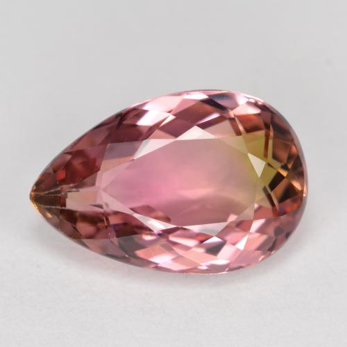Ciruela Turmalina Gema - 3.8ct Corte en forma de pera (ID: 467276)
