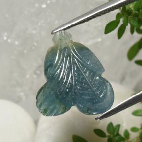 7ct Carved Flower Green Blue Tourmaline for sale thumb image of 7ct Carved Flower Green Blue Tourmaline (ID: 472722)