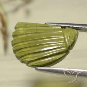 Tourmaline Gemstone in 13.8 x 9.5 mm Size for Sale, Tourmaline Stone in Warm Forest Green Color