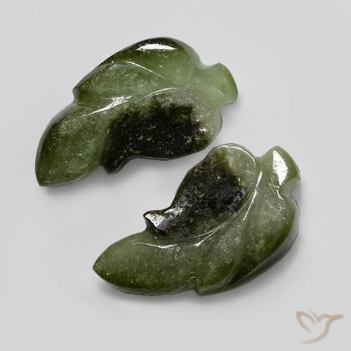 11.45 ct Loose Green Tourmaline, 19 x 10.3 mm Carved From Mozambique, Photo A