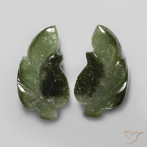 Tourmaline Gemstones in 19 x 10.3 mm Size for Sale, Tourmaline Stones in Deep Green Color