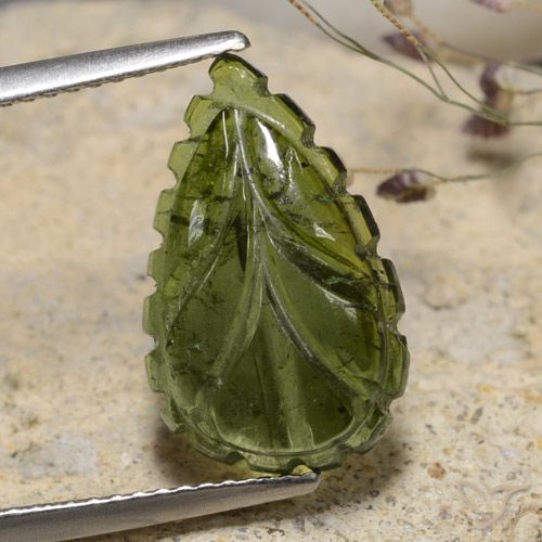 4.80ct Natural Earth Green Tourmaline, Fancy, Translucent, Photo A