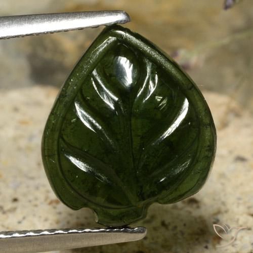 3.63ct Natural Dark Green Tourmaline, Fancy, Translucent