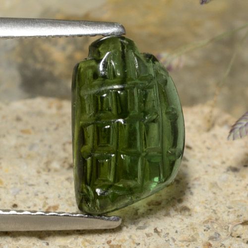 2.43ct Natural Forest Green Tourmaline, Fancy, Translucent