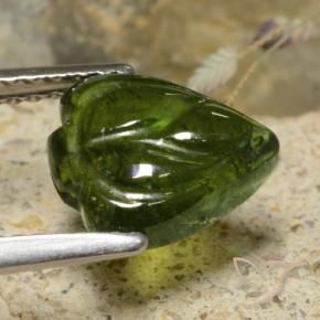 Tourmaline Gemstone in 10 x 8 mm (calibrated) Size for Sale, Tourmaline Stone in Forest Green Color