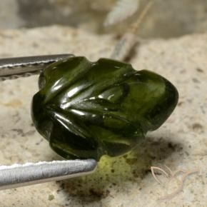 Tourmaline Gemstone in 10 x 8 mm (calibrated) Size for Sale, Tourmaline Stone in Forest Green Color