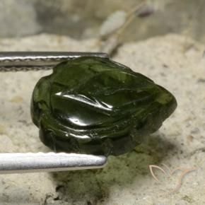 Tourmaline Gemstone in 11.5 x 9.4 mm Size for Sale, Tourmaline Stone in Medium Green Color