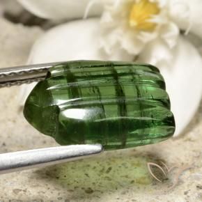 Tourmaline Gemstone in 12.1 x 8.5 mm Size for Sale, Tourmaline Stone in Deep Green Color