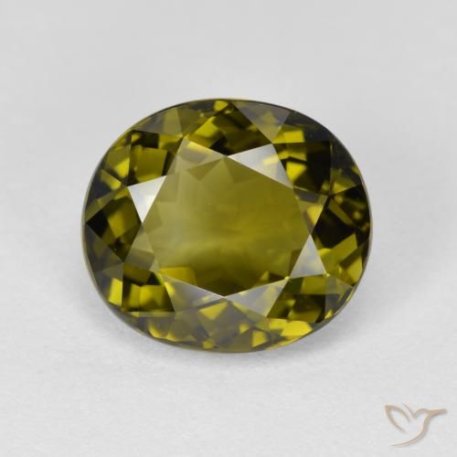 3.47ct Natural Deep Green Tourmaline, Oval, VVS-VS