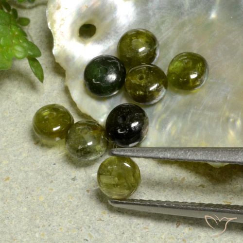 3.5ct Rondelle Yellowish Green Tourmaline for sale thumb image of 3.5ct Rondelle Yellowish Green Tourmaline (ID: 480723)