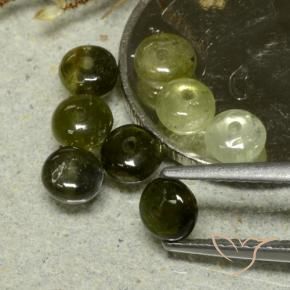 Tourmaline Gemstones in 4 x 4 mm (calibrated) Size for Sale, Tourmaline Stones in Forest Green Color