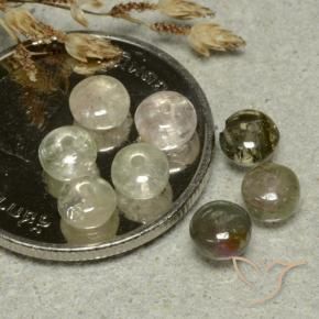 3.46 ctw Multicolor Tourmaline Stones, Natural Tourmaline in Rondelle Shape for Sale