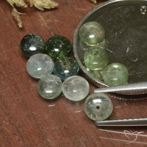 Mm 4 3 X 4 3 Ct 0 41 تورمالين متعدد الألوان حجر الراين
