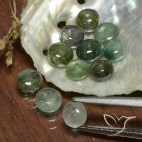 Tourmaline Gemstones in 4.2 x 4.1 mm Size for Sale, Tourmaline Stones in Grayish Green Color