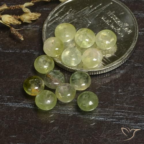 Tourmaline Gemstones in 4 x 4 mm (calibrated) Size for Sale, Tourmaline Stones in Yellow Green Color