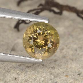 0.7ct Round Facet Greenish Yellow Tourmaline for sale thumb image of 0.7ct Round Facet Greenish Yellow Tourmaline (ID: 493717)