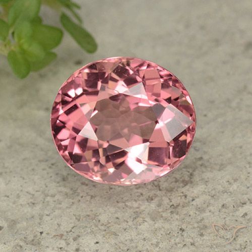 2.69ct Natural Light Hot Pink Tourmaline, Oval, VVS