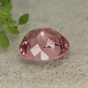 Tourmaline Gemstone in 9.3 x 8.2 mm Size for Sale, Tourmaline Stone in Light Hot Pink Color