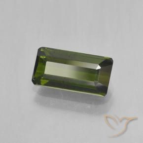 1.51 ct Green Tourmaline Stone, Natural Tourmaline in Octagon Step Cut Shape for Sale