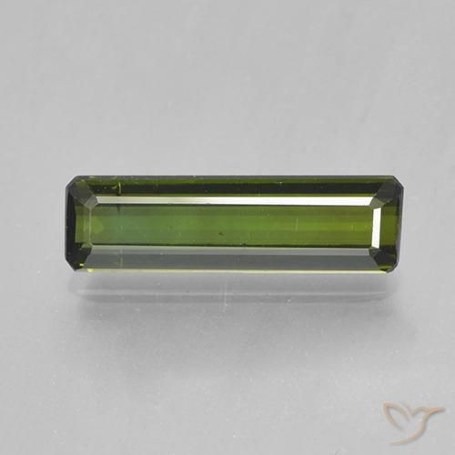 1.41ct Natural Forest Green Tourmaline, Emerald Cut, VVS-VS