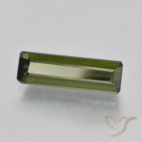 1.89 ct Green Tourmaline Stone, Natural Tourmaline in Octagon Step Cut Shape for Sale
