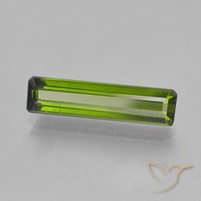 1.80 ct Green Tourmaline Stone, Natural Tourmaline in Octagon Step Cut Shape for Sale