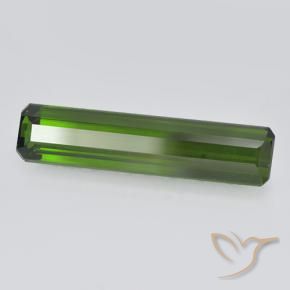 2.87 ct Green Tourmaline Stone, Natural Tourmaline in Octagon Step Cut Shape for Sale