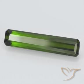 2.35 ct Green Tourmaline Stone, Natural Tourmaline in Octagon Step Cut Shape for Sale