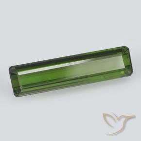 2.07 ct Green Tourmaline Stone, Natural Tourmaline in Octagon Step Cut Shape for Sale