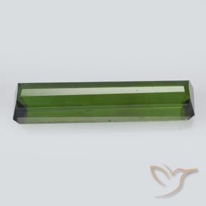 Tourmaline Gemstone in 15.4 x 3.9 mm Size for Sale, Tourmaline Stone in Dark Green Color
