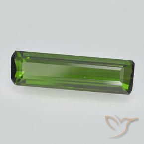 0.81 ct Green Tourmaline Stone, Natural Tourmaline in Octagon Step Cut Shape for Sale