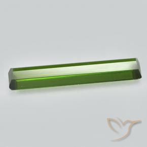 Tourmaline Gemstone in 18.9 x 3.7 mm Size for Sale, Tourmaline Stone in Earthy Green Color