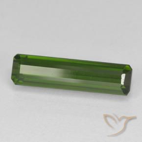 2.16 ct Green Tourmaline Stone, Natural Tourmaline in Octagon Step Cut Shape for Sale