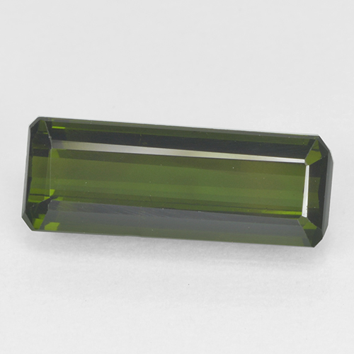 Verde terroso Turmalina Gema - 1.6ct Corte octagonal (ID: 501963)