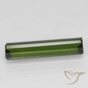 Tourmaline Gemstone in 13.6 x 3.4 mm Size for Sale, Tourmaline Stone in Dark Green Color