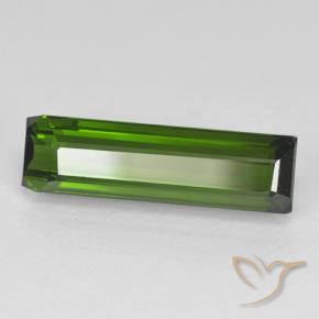 2.37 ct Green Tourmaline Stone, Natural Tourmaline in Octagon Step Cut Shape for Sale