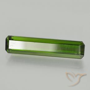 2.02 ct Green Tourmaline Stone, Natural Tourmaline in Octagon Step Cut Shape for Sale