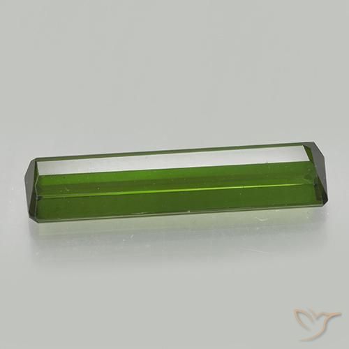 Tourmaline Gemstone in 16.7 x 4.1 mm Size for Sale, Tourmaline Stone in Earthy Green Color