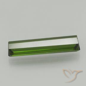 Tourmaline Gemstone in 15.5 x 3.9 mm Size for Sale, Tourmaline Stone in Dark Green Color